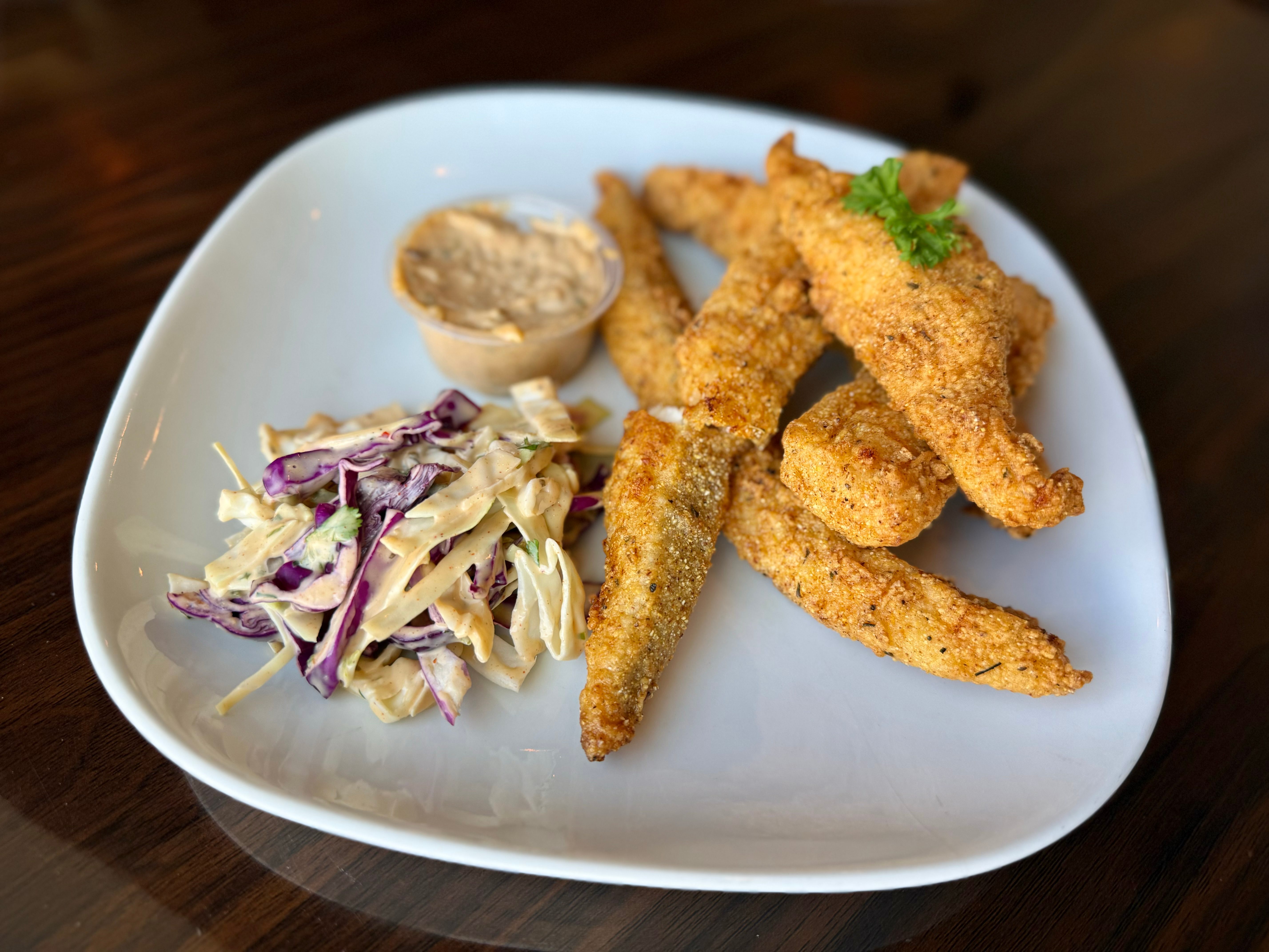 Southern Fried Catfish Fingers.